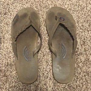 Braided rainbow sandals